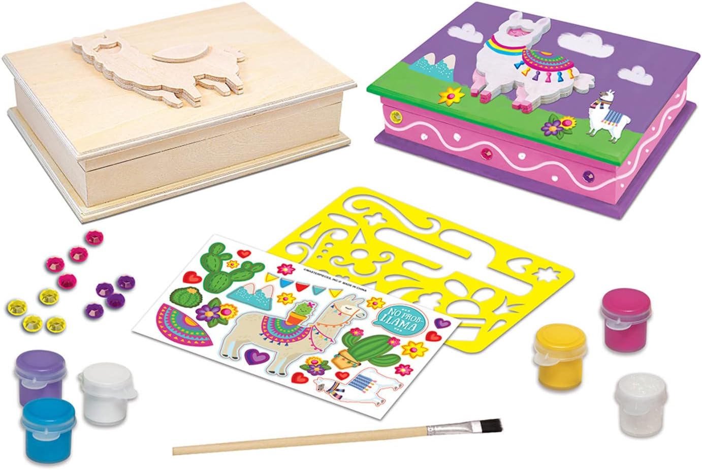Works of Ahhh... Craft Set - Solar System Mobile Classic Wood Paint Kit