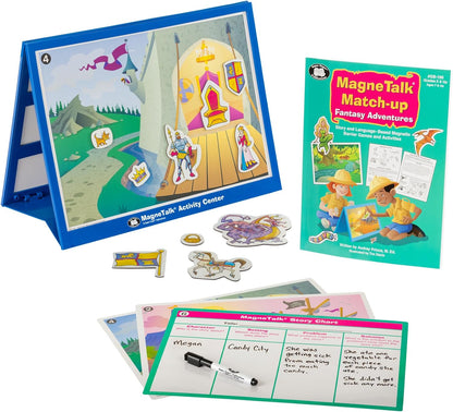 Super Duper Publications | Magnetic Fantasy Adventure Stories Match-Up Barrier Game | Educational Learning Resource for Children