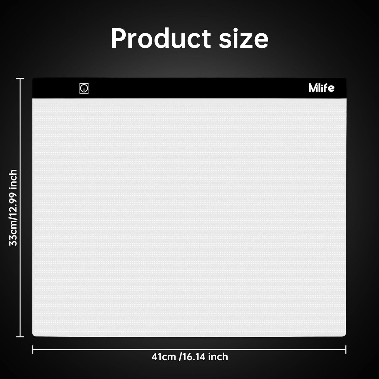 B4 LED Light Pad - Upgraded Diamond Art Light Box Dimmable Tracing Light Board, Sketching, Animation, Drawing Light Box with 4 Fasten Clips