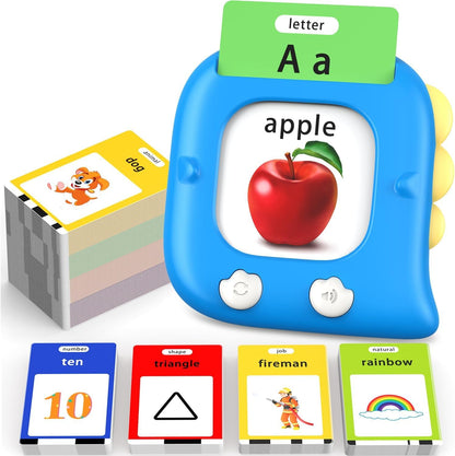 Kidzdo Dinosaur Sight Words Talking Flash Cards for 2 3 4 5 6 Years Old Boys and Girls, Easter Stuff Birthday Gifts for Toddler, Pocket Speech Learning Toys Helps Language Delay Kids, Green