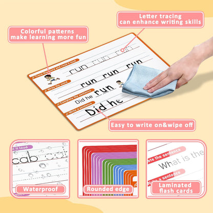 Alphabet & Number Practice Dry Erase Sheets A-Z Letters & Numbers 1-10 | Perfect for Preschool, Homeschool & Kindergarten