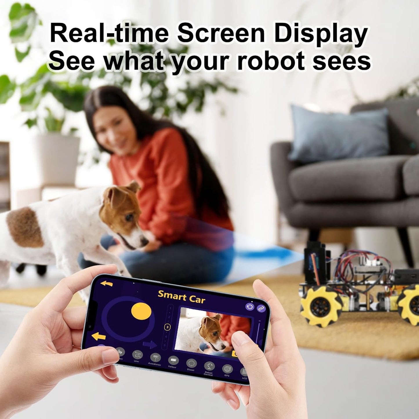 ACEBOTT Robot Kit, Robotics for Kids Ages 8-12 12-16, STEM Toys for Boys with Remote & App Control, Arduino & Scratch Compatible, Science Kits for Kids Age 8-12 12-16, for Boys & Girls(Yellow)