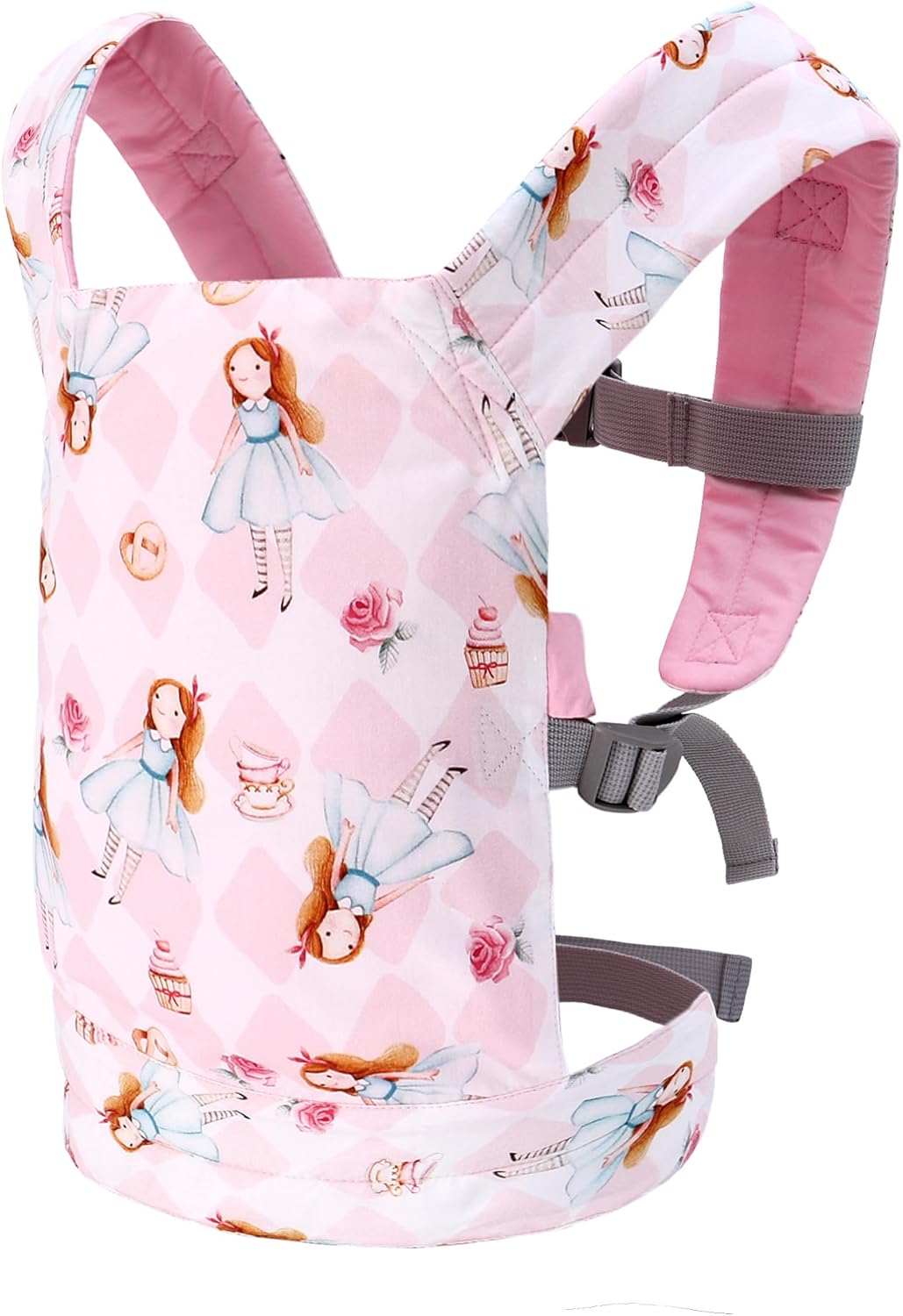 Miracle Baby Doll Carrier for Kids, Front and Back Baby Doll Accessories Backpack Kid Toddlers Play Toy Baby Carriers with Adjustable Straps for Little Girls