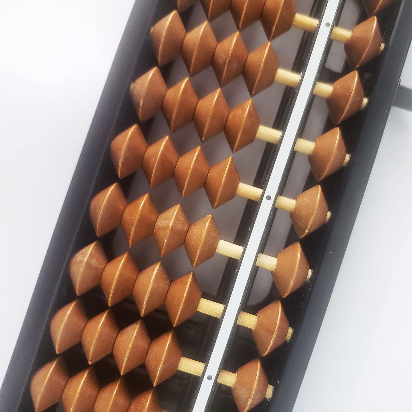 Digit Standard Abacus Soroban Professional 17 Column (10.2 inch) Math Abacus, Math Calculating Tool with Reset Button for Adults Kids (Brown)