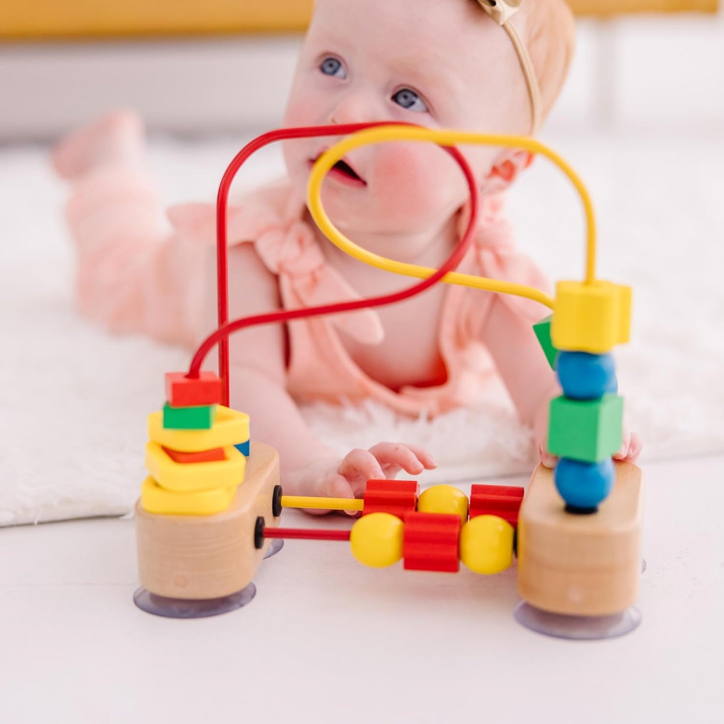 Melissa & Doug Abacus Classic Wooden Toy with 100 Beads - Preschool Learning Activities and Math Games for Kids, Homeschool Essentials for Ages 3+