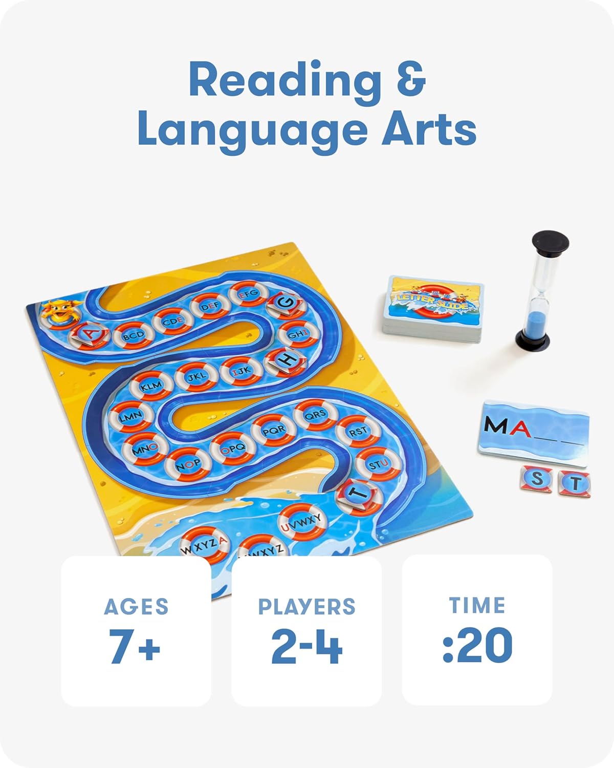 SimplyFun Arctic Riders - Educational & Fun Math Games for Kids - Practice Upper Level Addition & Subtraction Skills for Kids 7 & Up - 2 to 4 Players