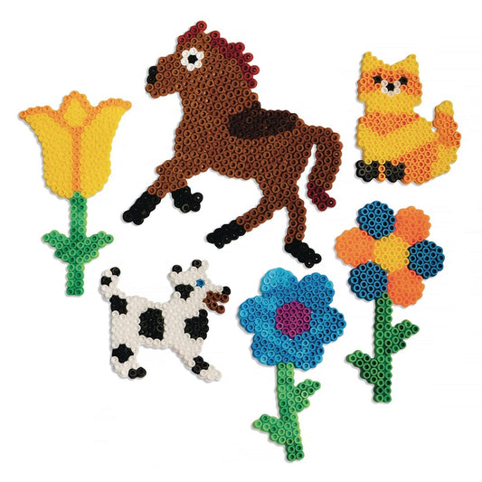 S&S Worldwide Color Splash Fuse Bead Pegboard Assortment, 3 each of 12 Fun Shapes, Sizes Range From 2-1/2" - 6-1/2", For All Ages - Kids & Adults, Designs for Boys & Girls. Pack of 36