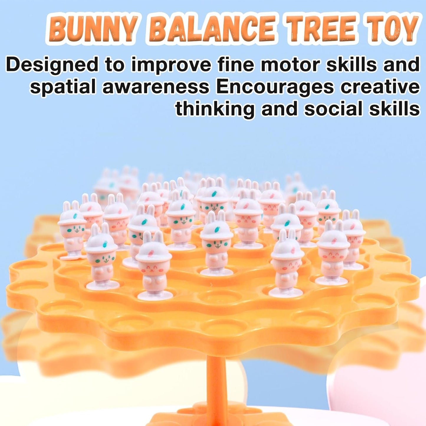 kykake Frog Balance Game Toys,Balance Game Tree Two-Player Parent-Child Interactive Family Tabletop Puzzle Montessori Toy,Frogs Board for Kids and Adults (Frog)