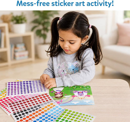 Skillmatics Dot It Sticker Art - Disney Princess, Mess-Free Fun for Kids, 500+ Stickers, Craft Kits, DIY Scrapbooking Activity, Gifts for Girls & Boys Ages 3, 4, 5, 6, 7