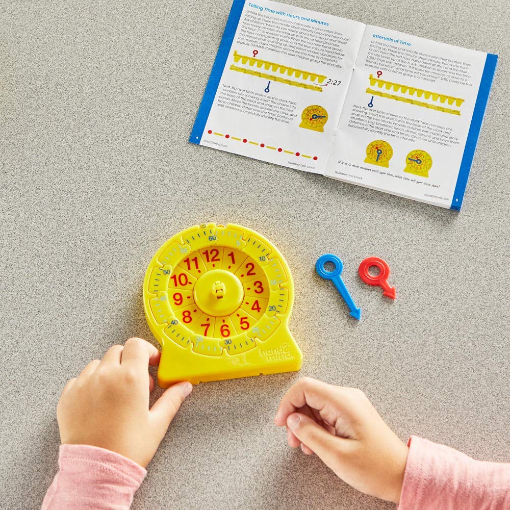 Learning Resources 24-Hour Number Line Clock Single Student Set