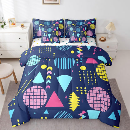 Erosebridal Chemical Equation Bed in a Bag Queen Comforter Set 7 Piece,Chemistry Bedding Sets Science Students Learning Gift Sheet Set with Comforter,Molecular Formula Education Bed Set - Colors A