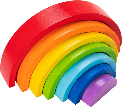 Fat Brain Toys FBT Rainbow Stacker - Rainbow Arches Stack and Play Baby Toys & Gifts for Ages 2 to 3