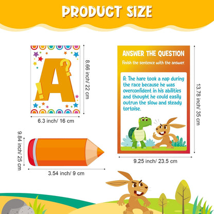 Outus 36 Pcs RACES Writing Strategy Bulletin Board Set, Alphabet Cutout Poster Sentence Starters Cards for Elementary School Classroom, Writing Display Wall Decoration Teacher Supply(Greenery)