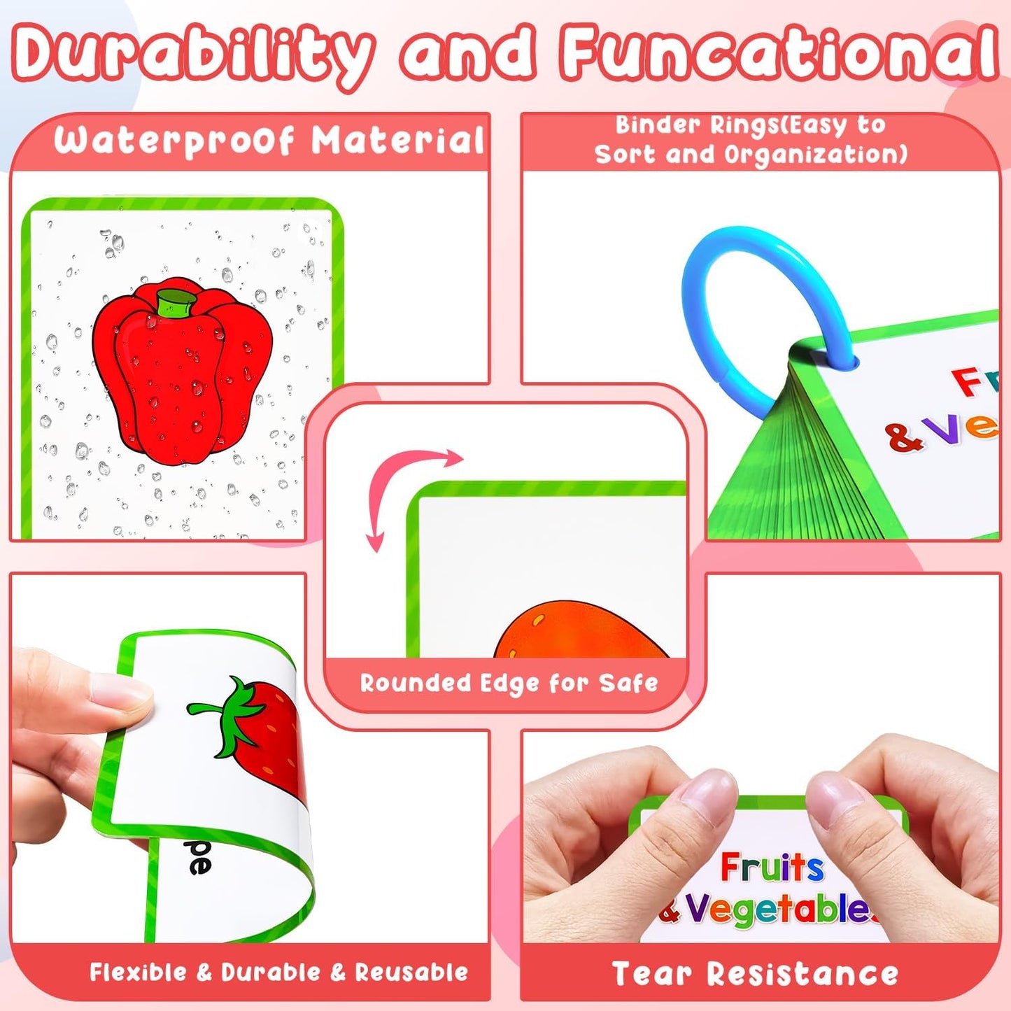 Learning Flashcards Number, 28 Different Number Educational Cards, Social Learning Card for Kids