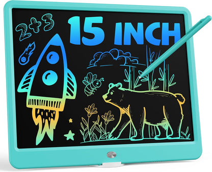 Bravokids Toys for 3-6 Years Old Girls Boys, LCD Writing Tablet 10 Inch Doodle Board, Electronic Drawing Pads, Educational Birthday Gift for 3 4 5 6 7 8 Years Old Kids Toddler (Blue)