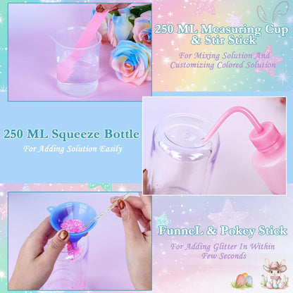 6 Pack 16 Oz Easter Themed Acrylic Snow Globe Tumbler DIY Starter Kit, Double Wall Plastic Pre-Drilled Snowglobe Tumbler Supplies Craft Tool Set, Including Uv Dtf Wrap