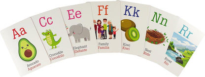 Bilingual Flash Cards - The Alphabet (English and Spanish Edition)