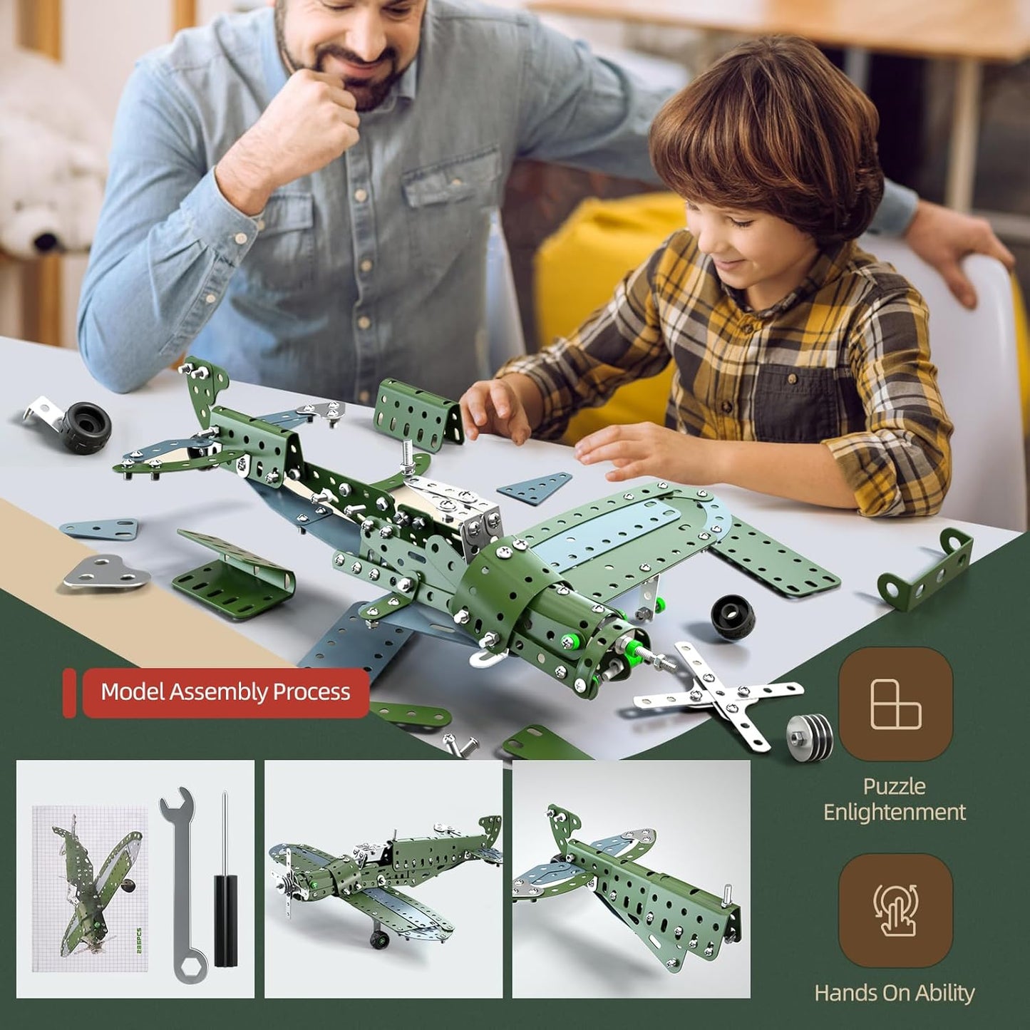 Building Toys Model Truck Set - STEM Building Projects Model Car Kit Toys for Kids Boys Ages 8-12 12-16, Assembly Science Model Car Kits Toys Gifts for Kids Girls Boys 8 9 10 11 12 Years Old and adult