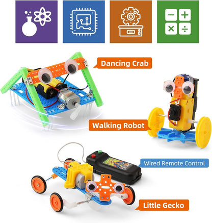 STEM Toys for Ages 8-13, Boys Crafts Robotics Science Kits for Kids Age 8-12, Robot Building Kit for Kids 8-10, Experiments Activities, Engineering STEM Toys 7+ 6 7 8 9 10 11 12 + Year Old Gifts