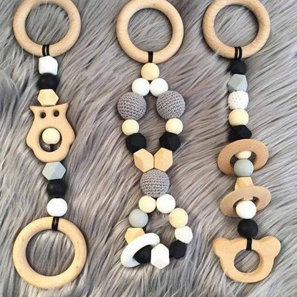Onwon 10 Pieces Wooden Rings Natural Wood Rings Without Paint Smooth Unfinished Wood Circles for Craft DIY Baby Teething Ring Pendant Connectors Jewelry Making (70mm)