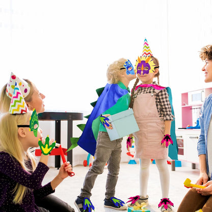 iROLEWIN Dinosaur-Costume for Kids Dragon-Capes Dino Masks Claws as Toddlers Dress-up Birthday Gifts Party Toys 3+ Boy Girls