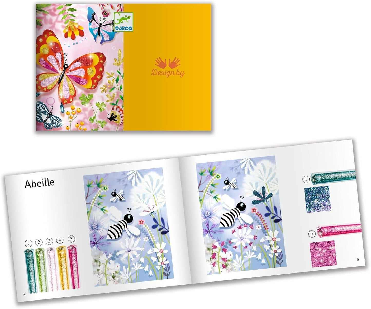 DJECO Butterflies Glitter Craft Kit
