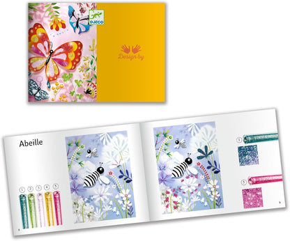 DJECO Butterflies Glitter Craft Kit