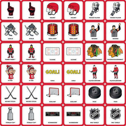 MasterPieces NHL Chicago Blackhawks Matching Game, For Ages 3+ - Fun Family Entertainment for Kids and Adults - Educational, Engaging, and Perfect for Game Night, Interactive Classroom Activities