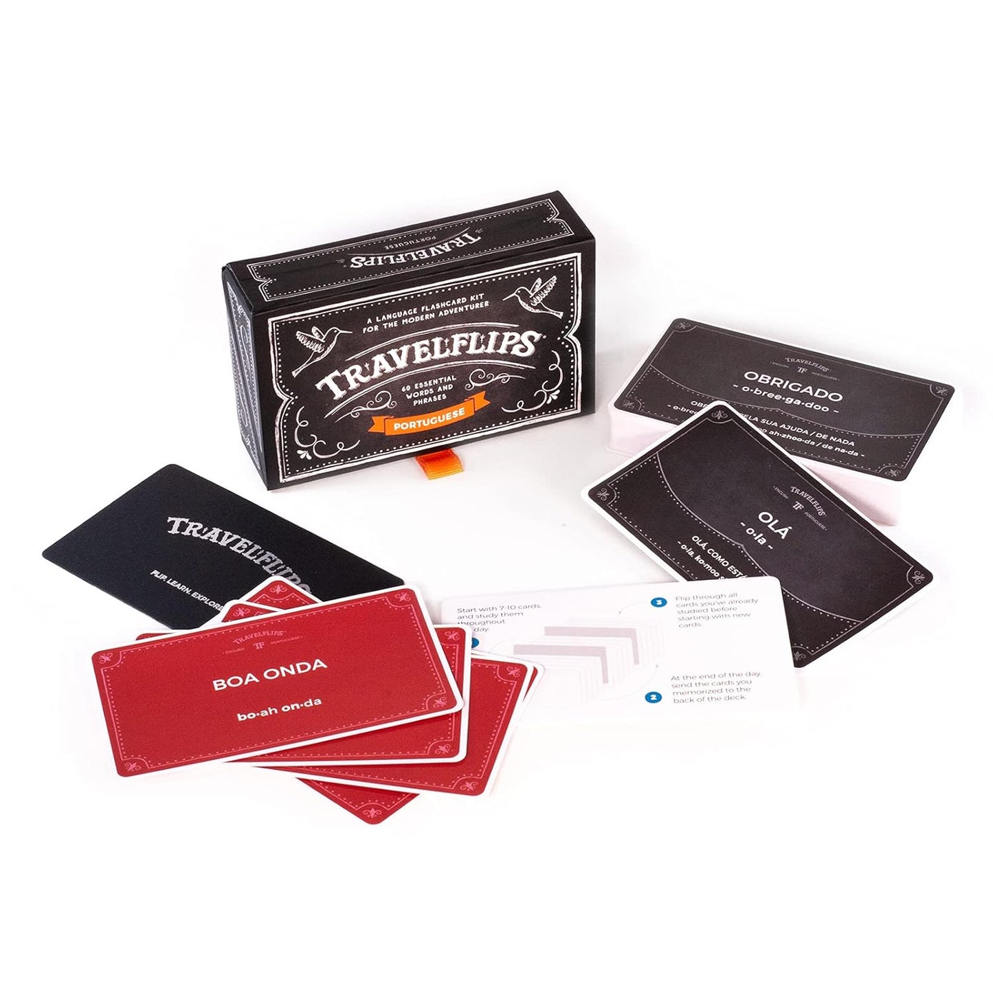 Italian Flash Cards - Learn Italian Language Vocabulary Words and Phrases - Basic Sentences for Beginners - Gift for Travelers, Kids, and Adults - Language Cards by Travelflips