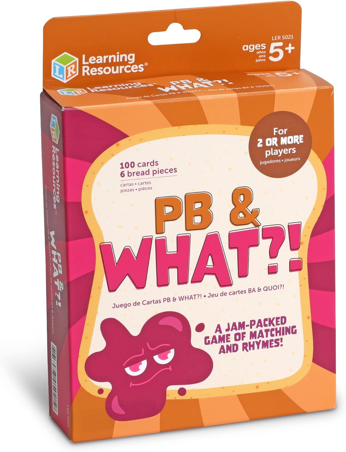 Learning Resources PB & What?! - Learn to Read Rhyming Games for Kids, Literacy Phonics Game, Elementary Classroom Matching Games, Learning Game for Grade School, Kindergarten 1st and 2nd Graders