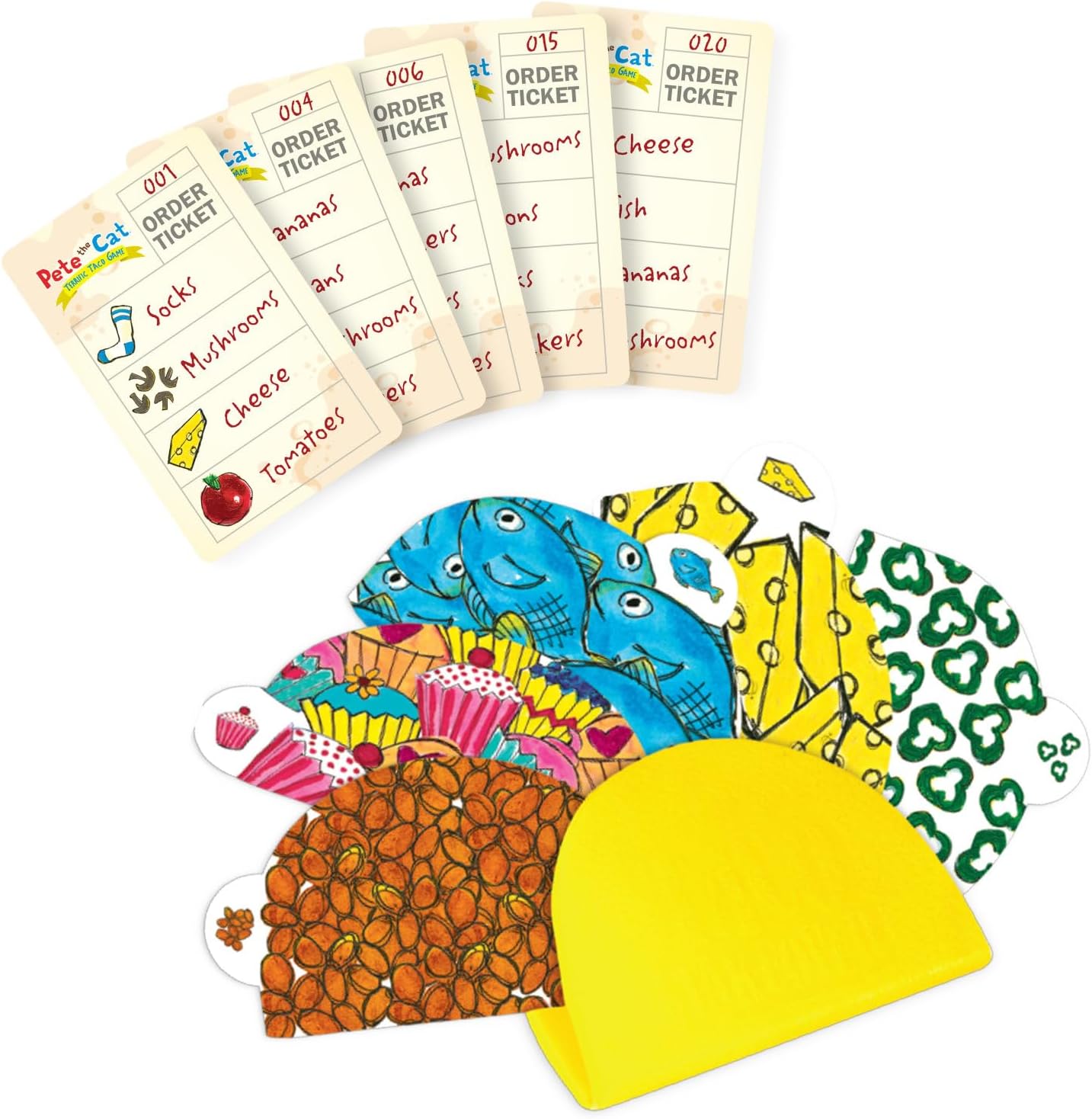 Briarpatch, Pete The Cat Terrific Taco Game, Based On Early Reader Books by James Dean, Preschool Learning for Children