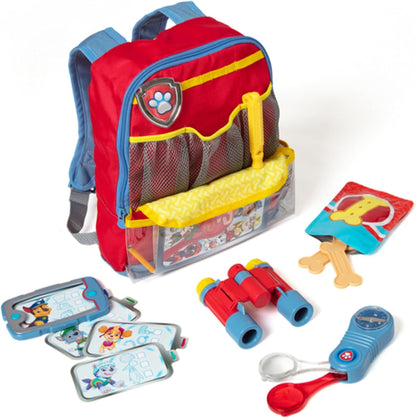 Melissa & Doug PAW Patrol Pup Pack Backpack, Adventure-Ready PAW Patrol Toys for Kids with Whistle, Binoculars, & Mission Cards, Preschool Toys for Girls & Boys Ages 3+