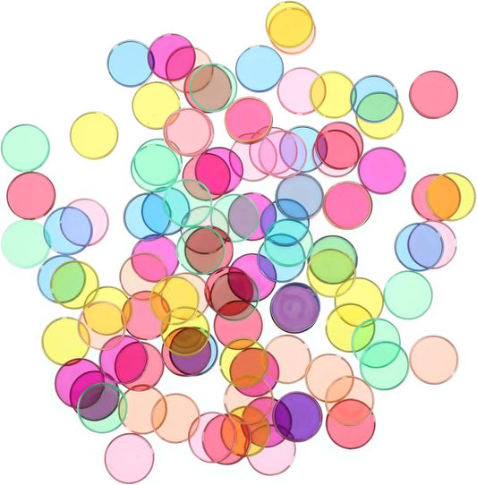 ERINGOGO 100pcs Math Manipulatives Preschool Learning Activities Place Value Disks Educational Toys