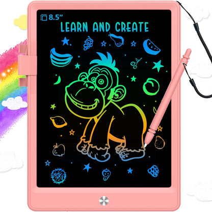 BUKEBU LCD Writing Tablet Doodle Board,10.5 inch Colorful Drawing Pad,Electronic Drawing Tablet, Drawing Pads,Travel Gifts for Kids Ages 3 4 5 6 7 8 Year Old Girls Boys (Blue)