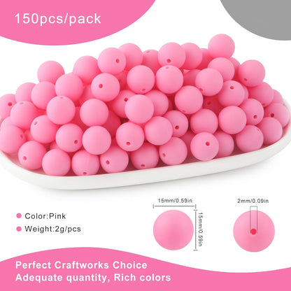 65Pcs 19mm Silicone Beads for Keychain Making Bracelet Necklace, Bulk Round Silicone Beads for Pens（Christmas Green） - Colors A