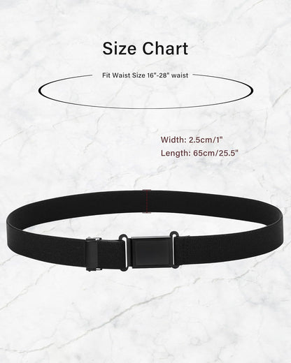 AWAYTR 3 PCS Kids Adjustable Magnetic Belts - Easy to Use Magnetic Buckle Belt for Boys and Girls