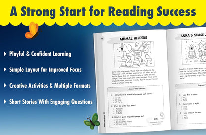1st Grade Reading Comprehension Kickstart Workbook: 120 Fun Activities to Build Reading Skills & Confidence in Grade 1