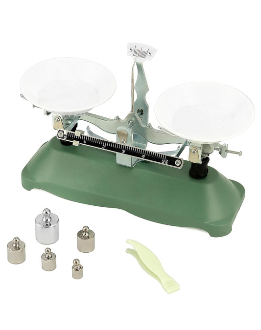 QWORK Balance Scale, 200g / 0.2g, Mini Laboratory Triple Beam Balance Beam Scale for Teaching Tool