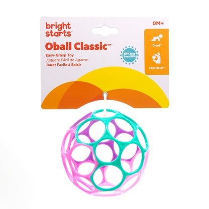 Bright Starts Oball Musical Toy, Jingle & Shake Pal, BPA-Free Easy-Grasp Baby Rattle Toy, Ages Newborn+