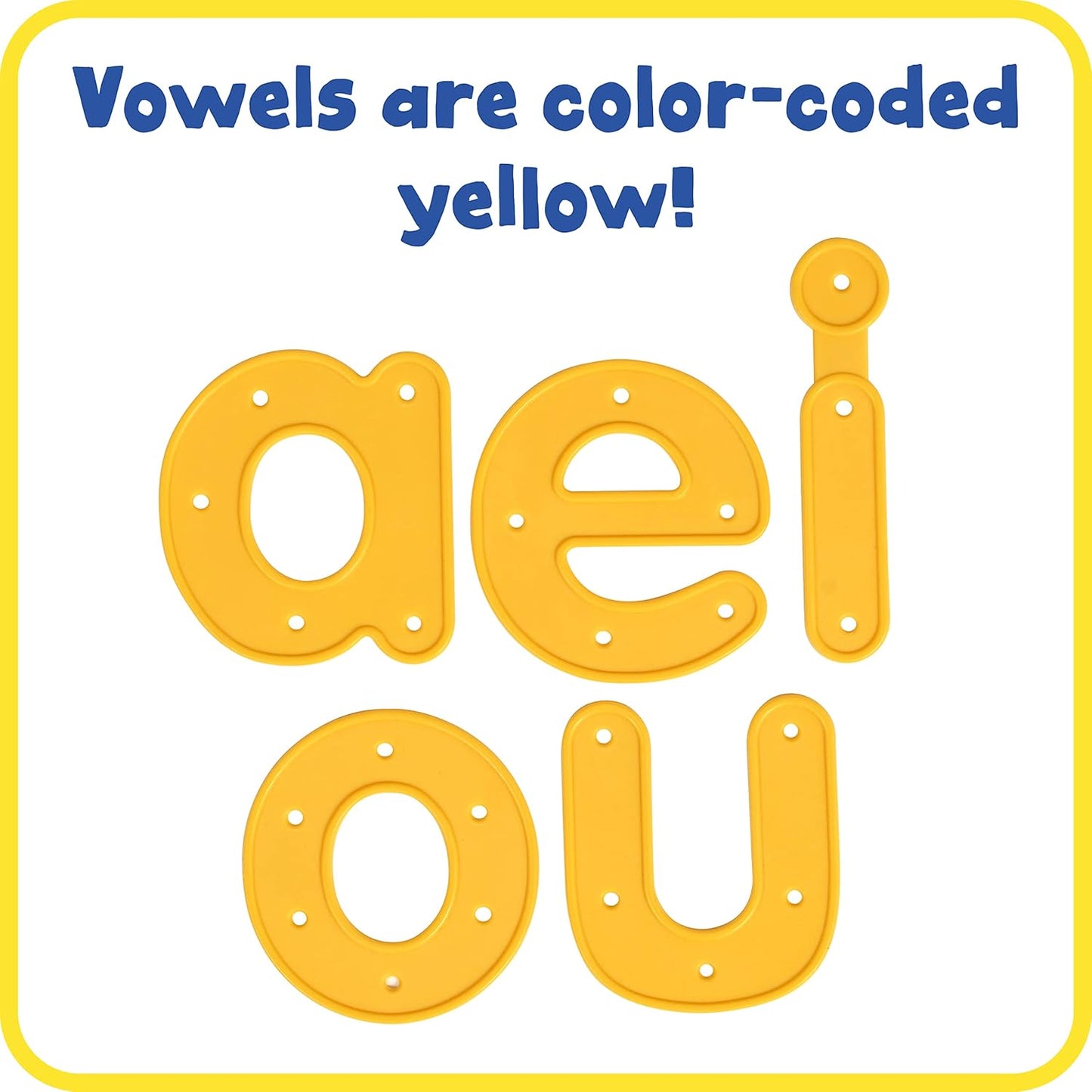 READY 2 LEARN Lacing Alphabet - Lowercase - 26 Letters - 8 Laces - Threading Toy for 3, 4, 5, 6 Year Olds - Fine Motor Skills, Letter Recognition and Early Spelling