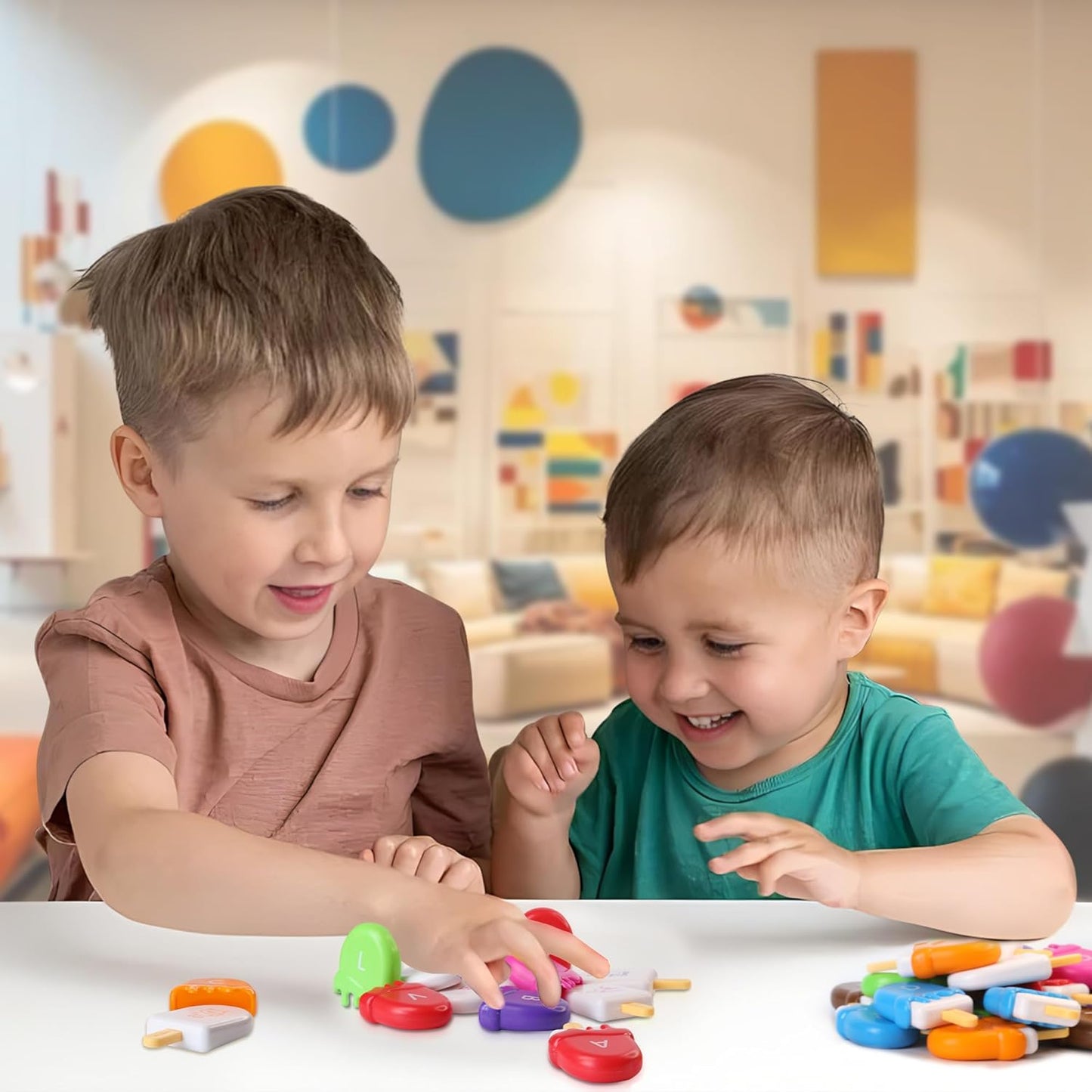 USATDD Matching Eggs for Toddlers Montessori Geometric Eggs Color & Shape Recognition Toy, Fine Motor Skills Shape Sorter Puzzle, Easter Eggs Toys Gifts for Kids, Easter Basket Stuffers