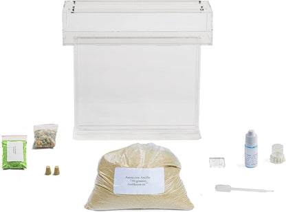 AntHouse - Natural Sand Ant Farm | Acrylic T Big Kit 9.84x7.87x0.59 in