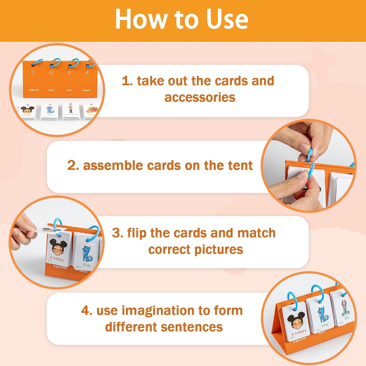 Alened Phonics Flash Cards for Kids 3-8, Sight Words Flash Cards for Kindergarten 1st 2nd 3rd Grade, CVC CVCC CCVC Word Builder, Homeschool & Classroom Phonics Learning Supplies
