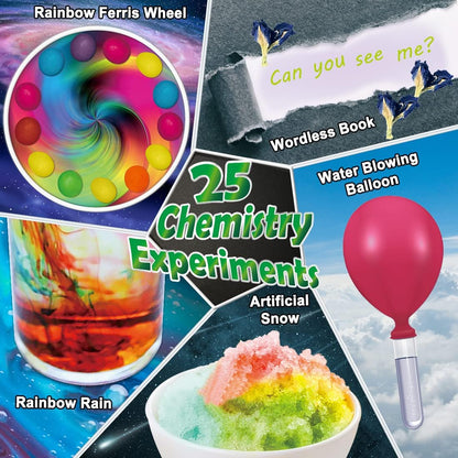 UNGLINGA 210 Experiments Science Kit for Kids, Boys Girls Birthday Toys Gifts Idea, Chemistry Set, Volcano, S.T.E.M Science Educational Project