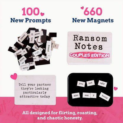Ransom Notes - The Ridiculous Word Magnet Party Game, 3+ Players