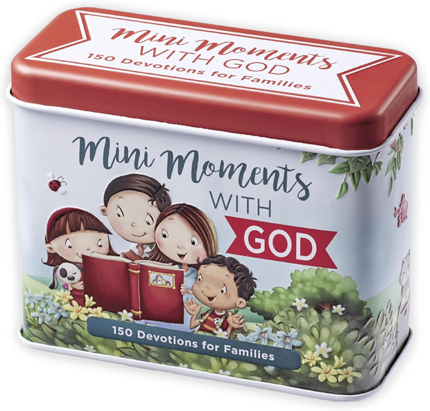 Devotions For Families Mini Moments With God – 150 Devotions w/Bible Verses, Prayers and Inspirational Thoughts for Families Daily Encouraging Cards For Parents and Children
