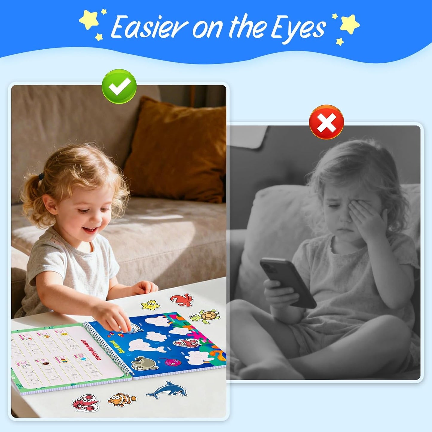Busy Book for Toddlers 3+, Preschool Learning Activities with 30 Themes Prek Preschool Workbooks, Montessori Educational Learning Toys for Autism Sensory Travel toys,Back to School,Birthday Gifts