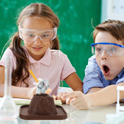 Alipis Volcanic Eruption Model Scientific Experiment Kit for Kids DIY Volcano Toy with Anti-Spill Design Educational Stem Science Learning Tool 5.90X4.72X2.55In