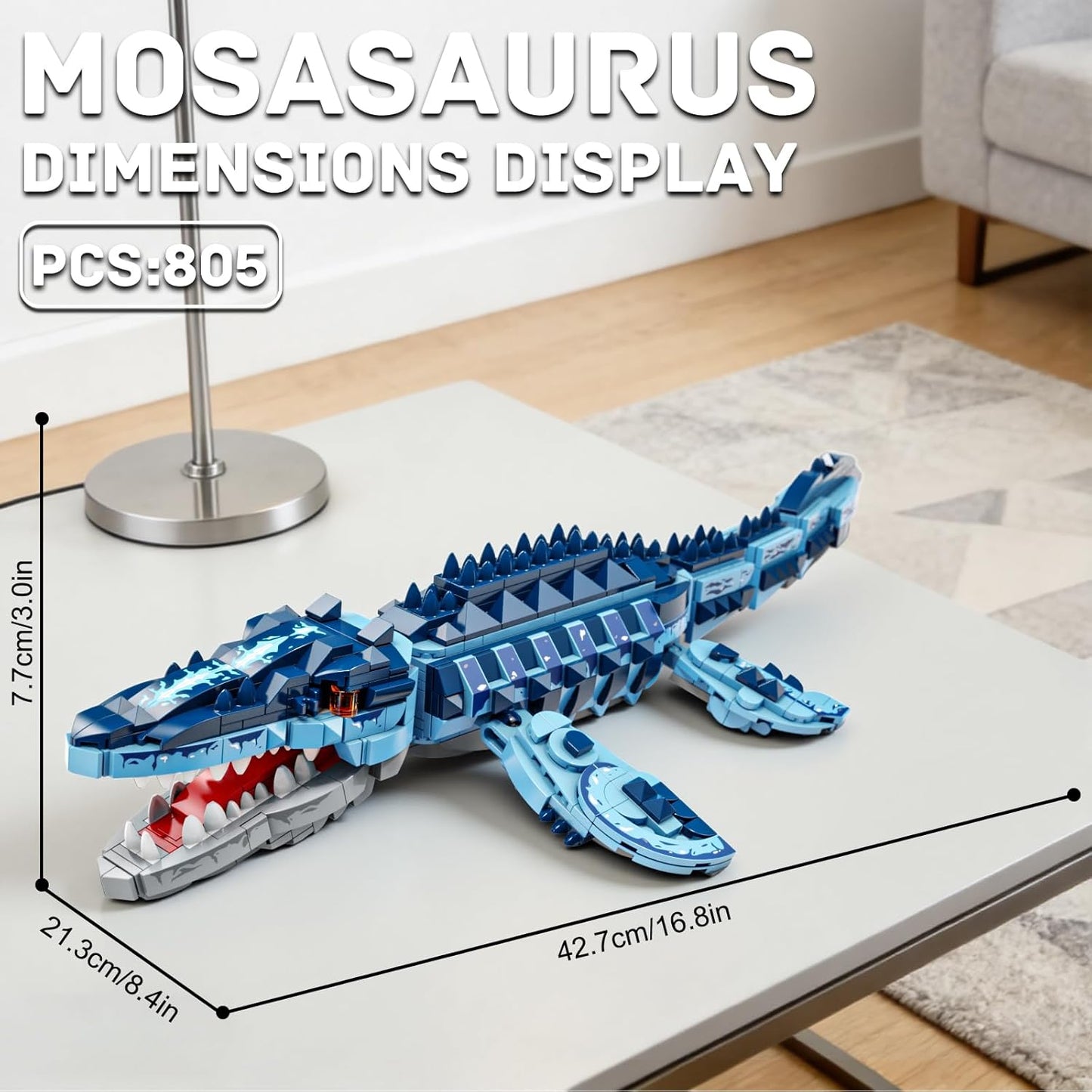 Mechanical Seahorse Building Set Steampunk Ocean Animal Model Kit Articulated Sea Creature Construction Toy Gift for Marine Life Enthusiasts for Adults Teens 1003 Pieces