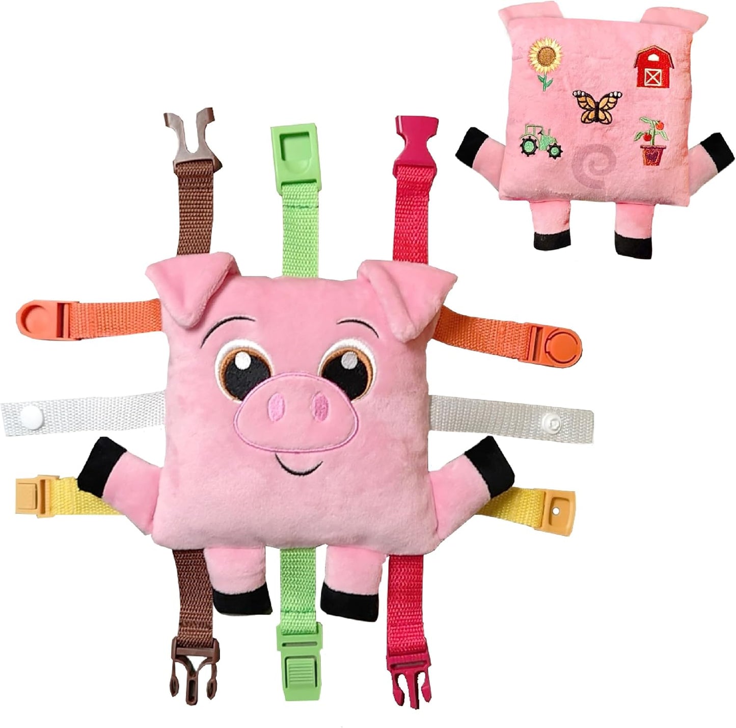Buckle Toys - BokBok Chicken - Learning Activity Toddler Plane Travel Essential Toy - Develop Motor Skills and Problem Solving